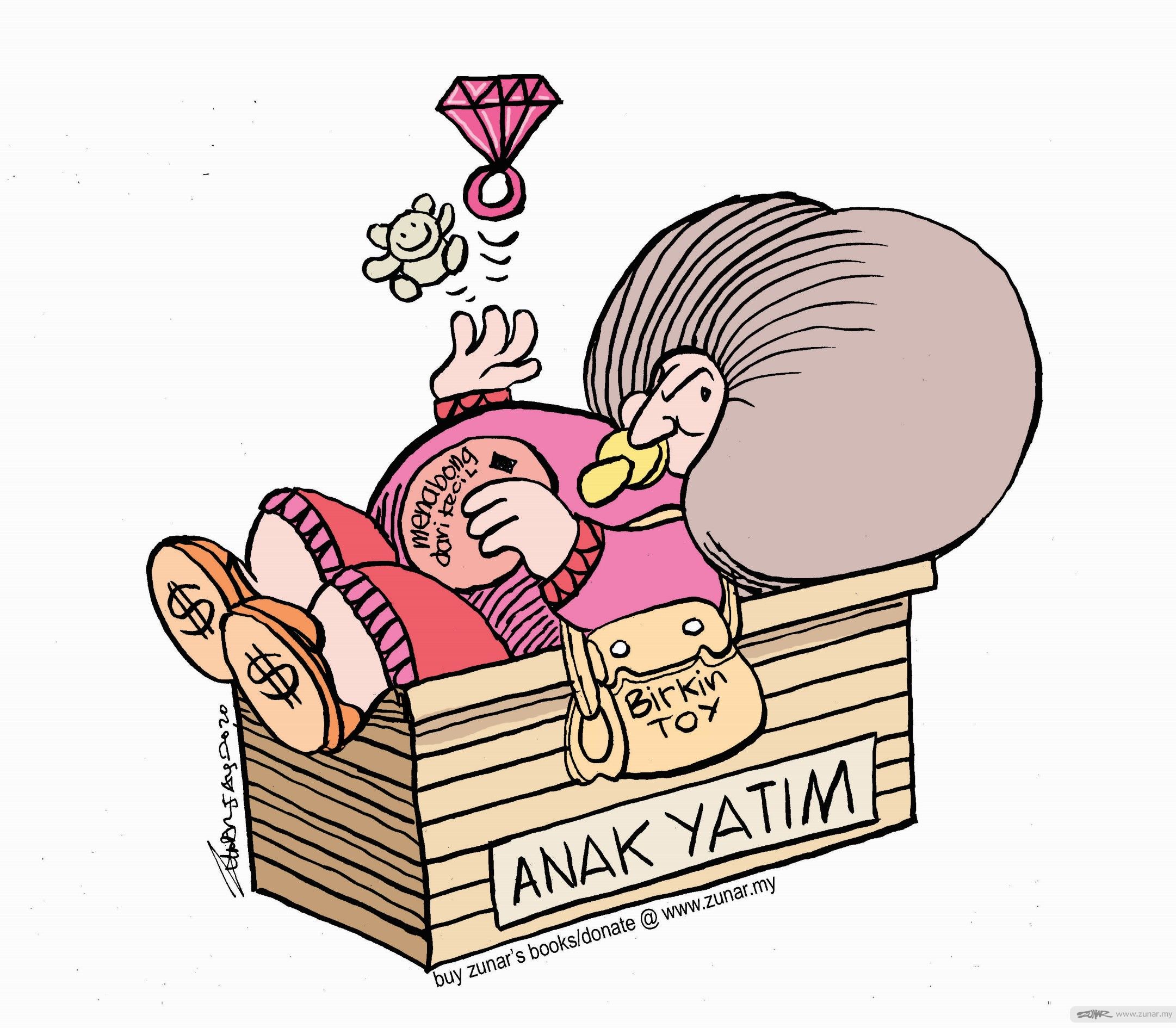 Kasihan, anak yatim - Zunar Cartoonist