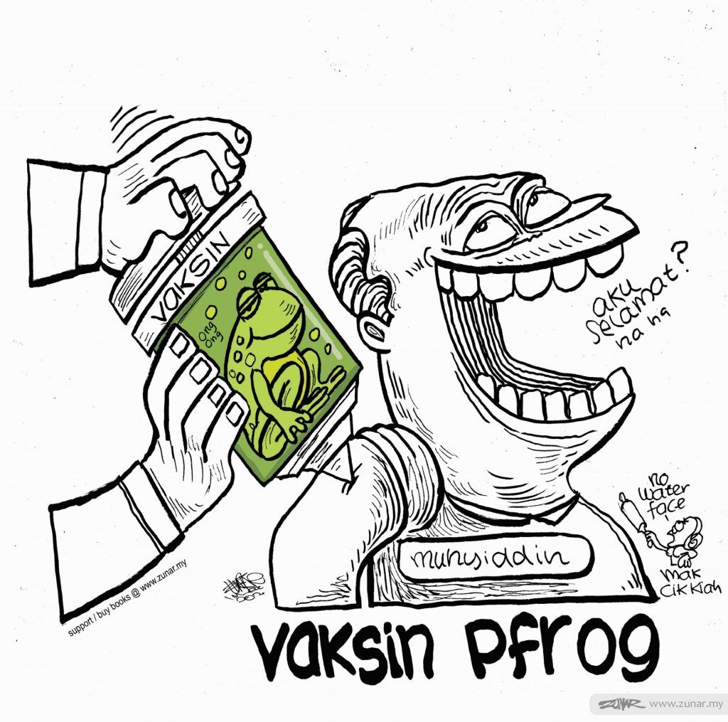 WEB Cartoonkini Vaksin Pfrog 1 Mac 2021 (Custom)