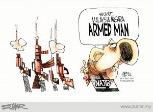 Aman vs Armed Man...Ironic?